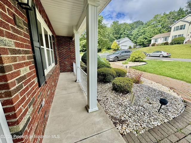 13 Forest Glen Dr, Scranton, PA 18504 - covered porch featuring a lawn