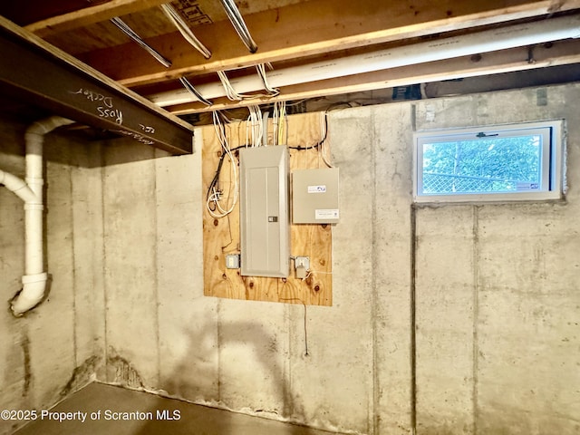 13 Forest Glen Dr, Scranton, PA 18504 - below grade area featuring electric panel