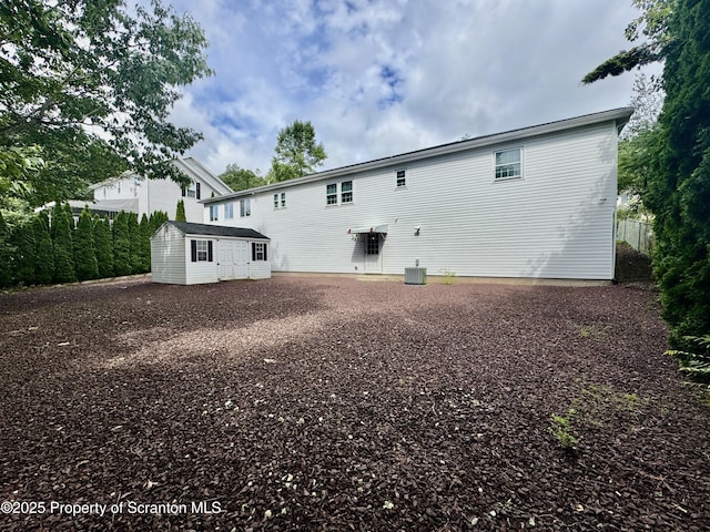 13 Forest Glen Dr, Scranton, PA 18504 - back of house featuring a storage shed