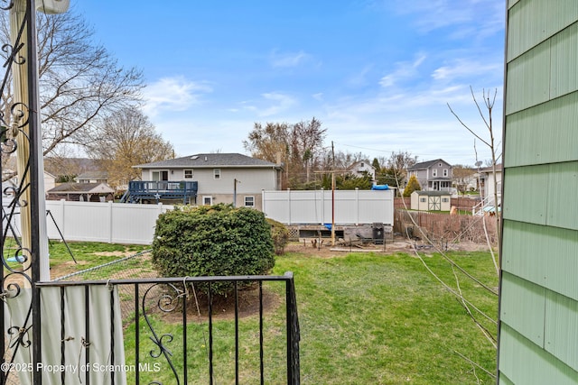 37 Goeringer Ave, Hanover Twp, PA 18706 - view of yard with a fenced backyard and a residential view