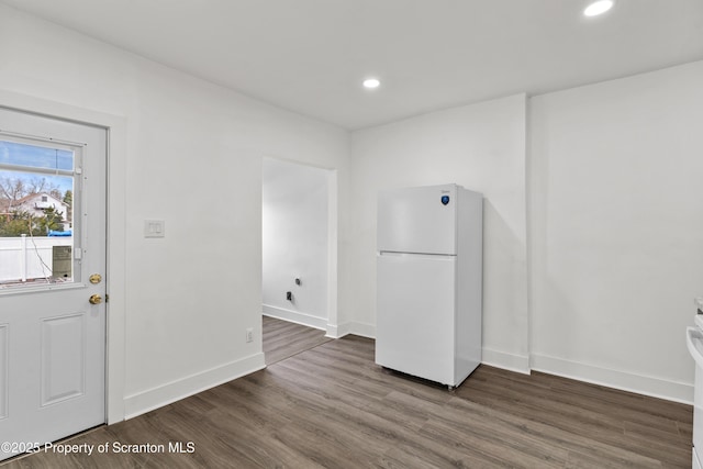 37 Goeringer Ave, Hanover Twp, PA 18706 - interior space with recessed lighting, dark wood finished floors, and baseboards