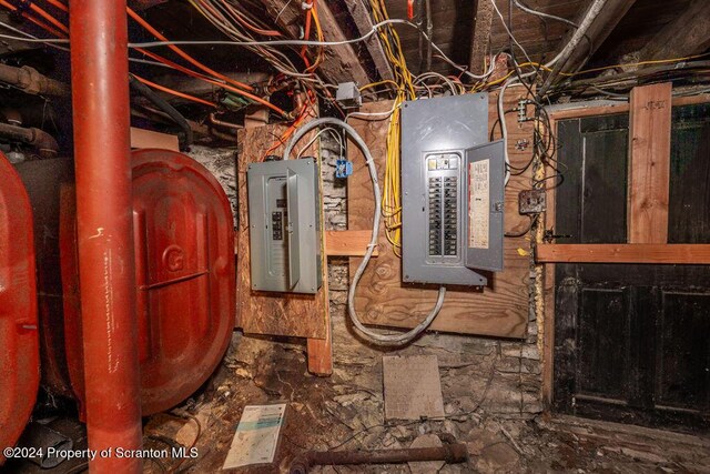 utility room with electric panel