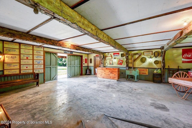 miscellaneous room featuring concrete flooring