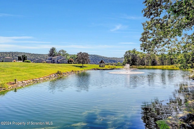 property view of water with a mountain view