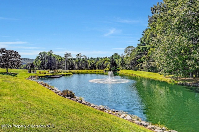 view of water feature