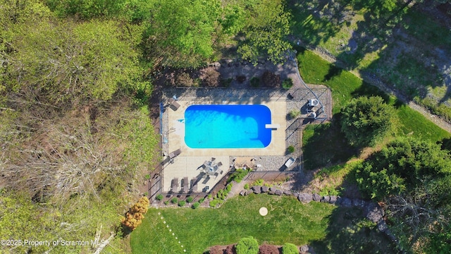 157 Mcesther Dr Unit L 31, Covington Twp, PA 18424 - drone / aerial view of a pool