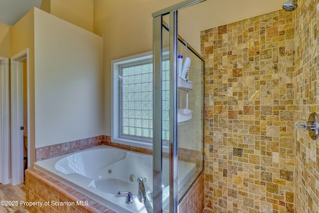 157 Mcesther Dr Unit L 31, Covington Twp, PA 18424 - full bath with a stall shower and a whirlpool tub