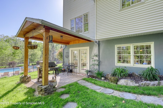 157 Mcesther Dr Unit L 31, Covington Twp, PA 18424 - view of patio featuring grilling area