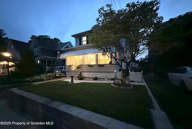 1747 Monsey Ave, Scranton, PA 18509 - view of front facade featuring a front lawn