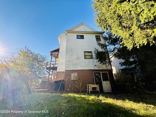 view of rear view of property