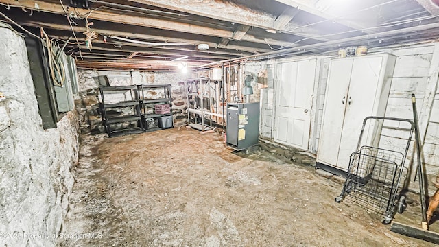 view of basement