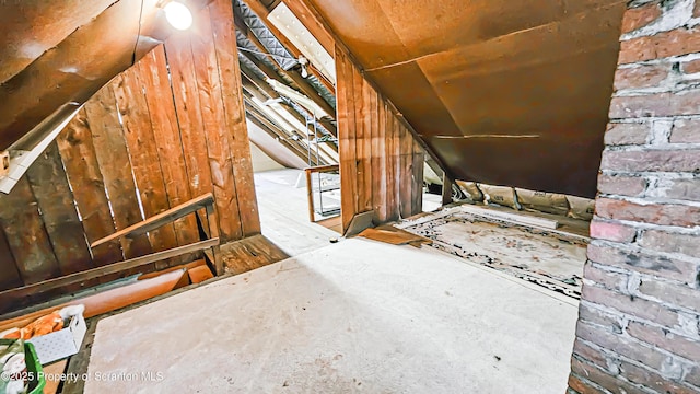 view of attic