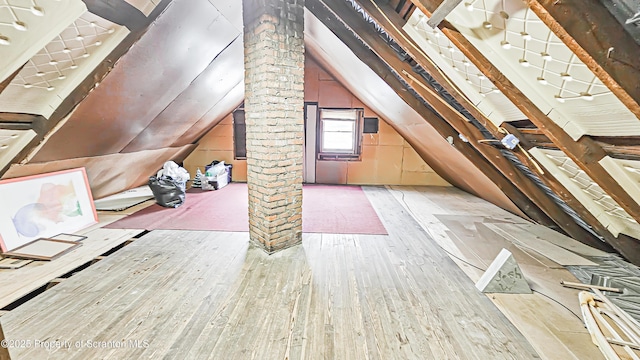 view of attic