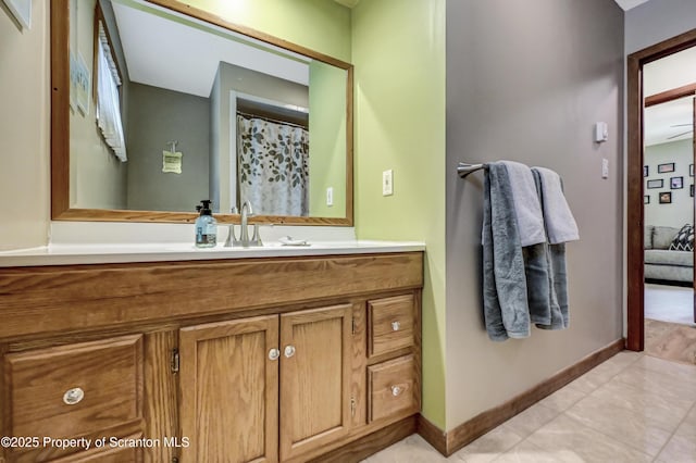 bathroom featuring vanity