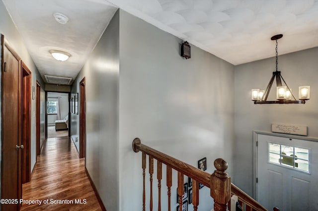 entrance foyer with dark hardwood / wood-style floors