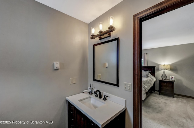 bathroom with vanity