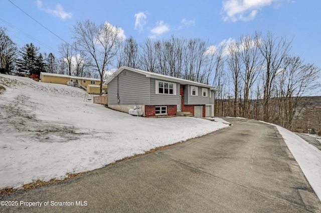 split foyer home with a garage