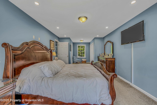 1612 Whitetail Run, Moscow, PA 18444 - bedroom with carpet, recessed lighting, and a closet