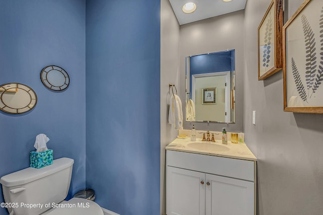 1612 Whitetail Run, Moscow, PA 18444 - half bath featuring toilet and vanity