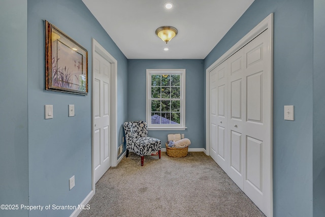 1612 Whitetail Run, Moscow, PA 18444 - sitting room featuring carpet flooring and recessed lighting