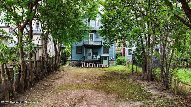 view of rear view of property