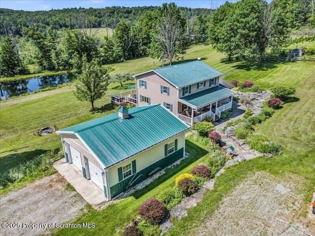 1715 Booth Rd, Hallstead, PA 18822 - view of subject property featuring a heavily wooded area and a nearby body of water