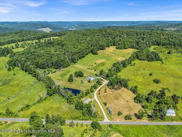 1715 Booth Rd, Hallstead, PA 18822 - overview of rural landscape with a forest