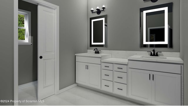 bathroom featuring vanity