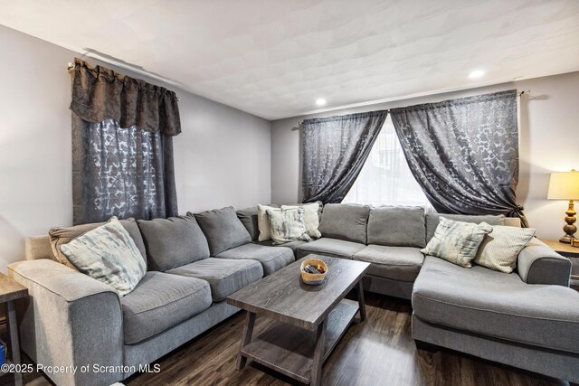 217 N Everett Ave, Scranton, PA 18504 - living area with wood finished floors and recessed lighting