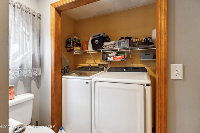 217 N Everett Ave, Scranton, PA 18504 - washroom with washer and dryer and laundry area