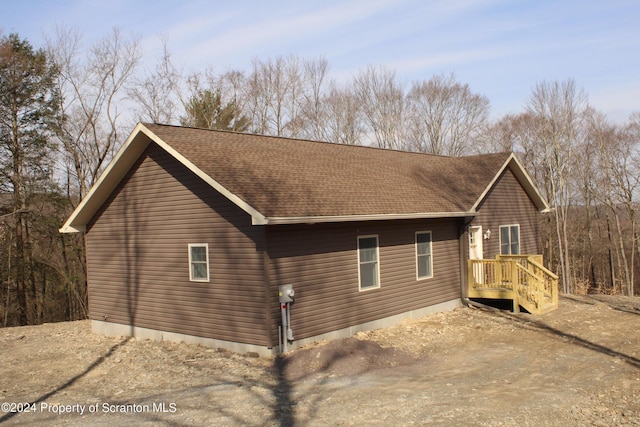 view of side of property