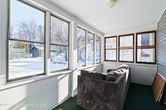 view of sunroom