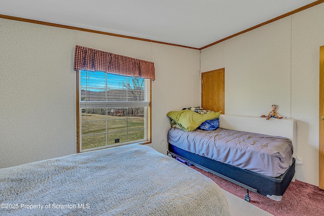 815 Svecz Rd, Union Dale, PA 18470 - carpeted bedroom with ornamental molding