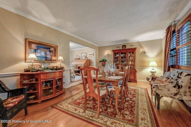 7 Lakeside Dr, Clarks Summit, PA 18411 - dining room featuring crown molding and wood finished floors