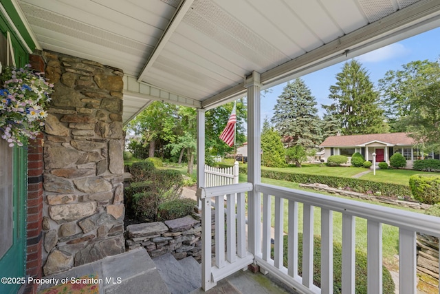 315 Delin Dr, South Abington Twp, PA 18411 - view of covered porch