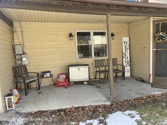 view of patio / terrace featuring a porch