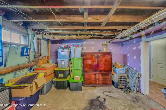115 Marion St, Old Forge, PA 18518 - below grade area with electric panel