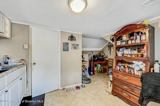 storage room with sink