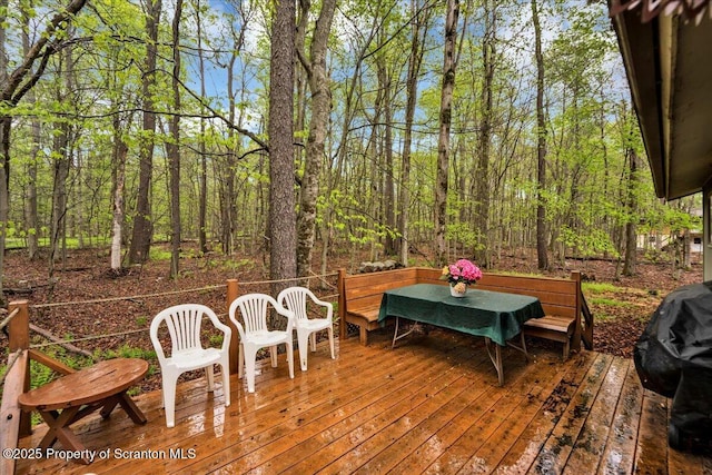13 S Lehigh River Dr, Clifton Twp, PA 18424 - view of wooden terrace