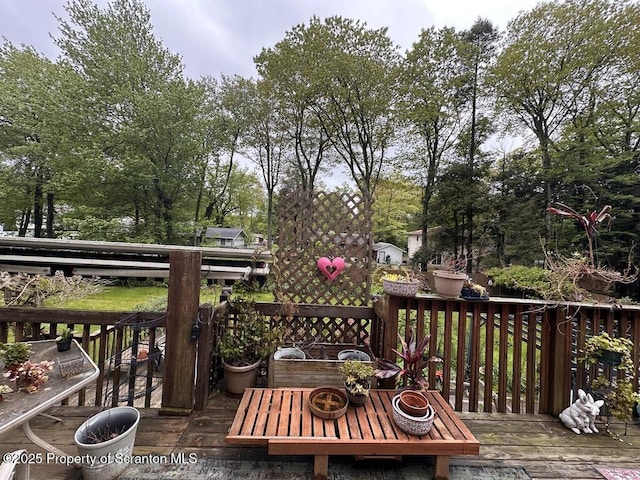 2119 Vacation Ln, Pocono Summit, PA 18346 - deck with outdoor dining area