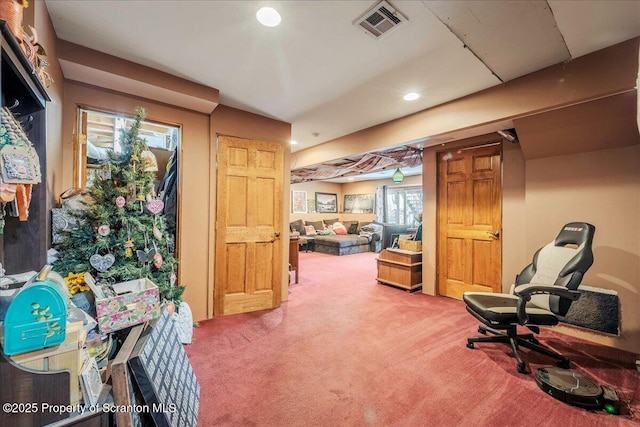 2119 Vacation Ln, Pocono Summit, PA 18346 - living area featuring recessed lighting and carpet flooring