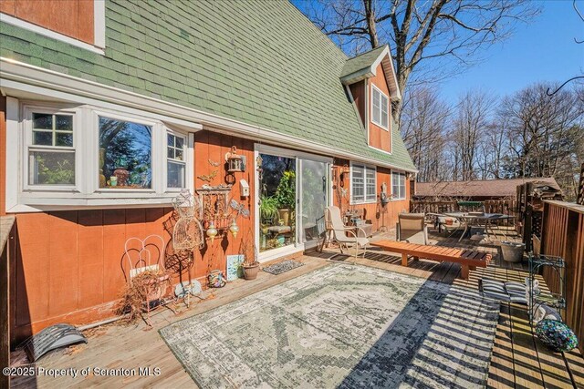 2119 Vacation Ln, Pocono Summit, PA 18346 - view of wooden terrace
