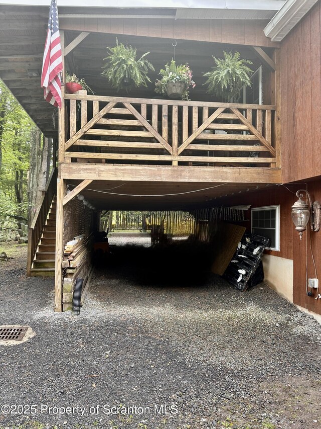 2119 Vacation Ln, Pocono Summit, PA 18346 - view of parking featuring stairs