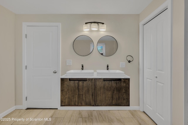 bathroom featuring vanity