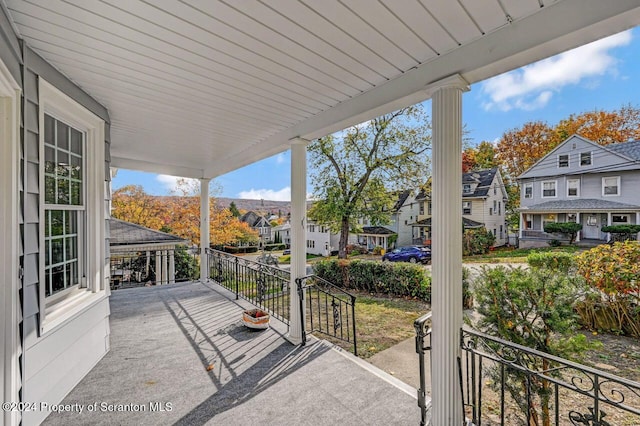 1319 Pine St, Scranton, PA 18510 - covered porch with a residential view