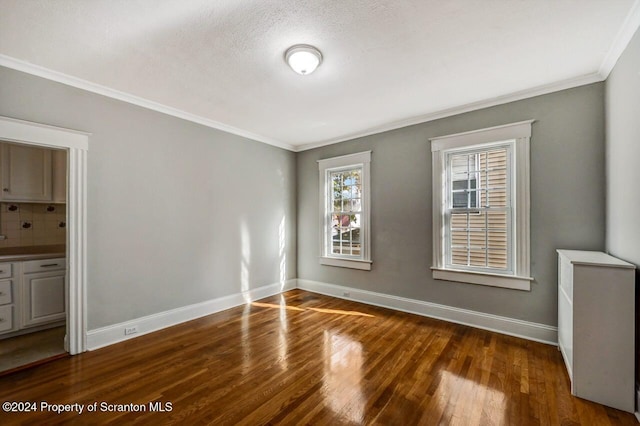 1319 Pine St, Scranton, PA 18510 - unfurnished bedroom featuring wood finished floors and crown molding