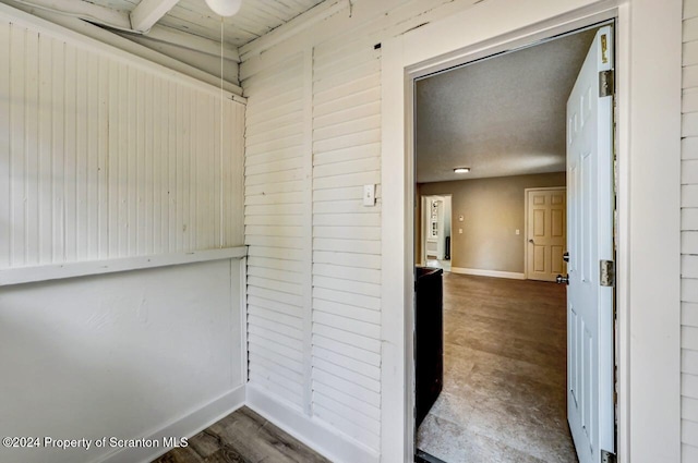 1319 Pine St, Scranton, PA 18510 - corridor with baseboards and wood finished floors