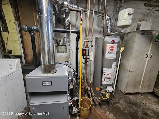 510 Moltke Ave, Scranton, PA 18505 - utility room with water heater and washer / clothes dryer