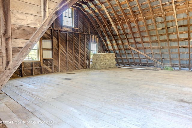 view of attic