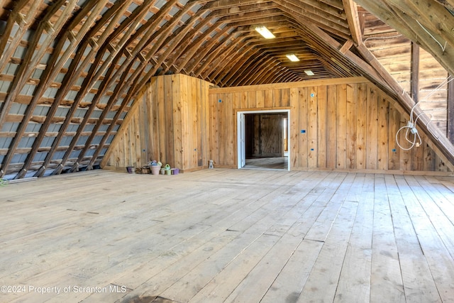 view of attic